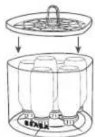 BEABA Steril 'n' Dry - It is preferable not to exceed the MAX limit indicated on the water tank. - 2