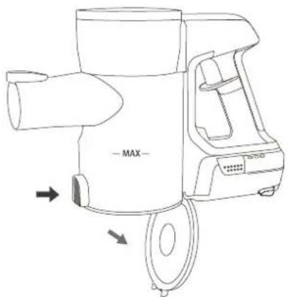 KITCHEN CHEF CL.ASPSTAT300W - Vidage du réservoir à poussière - 1