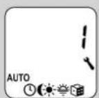 RADEMACHER RolloTron Comfort DuoFern 1840 - AUTO 16.1.1 Menu 1 - Activer / désactiver le mode automatique - 5