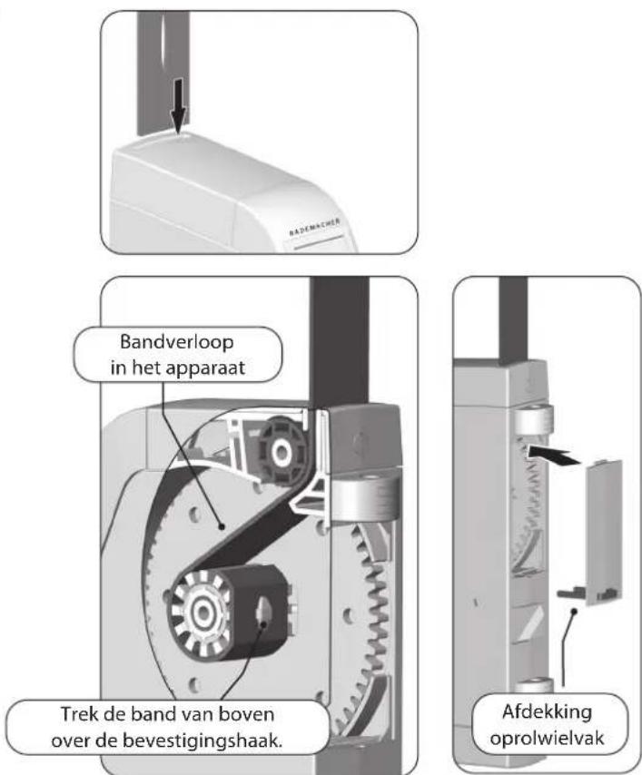 RADEMACHER RolloTron Schwenkwickler Comfort 1500 - Band invoeren en bevestigen - 2