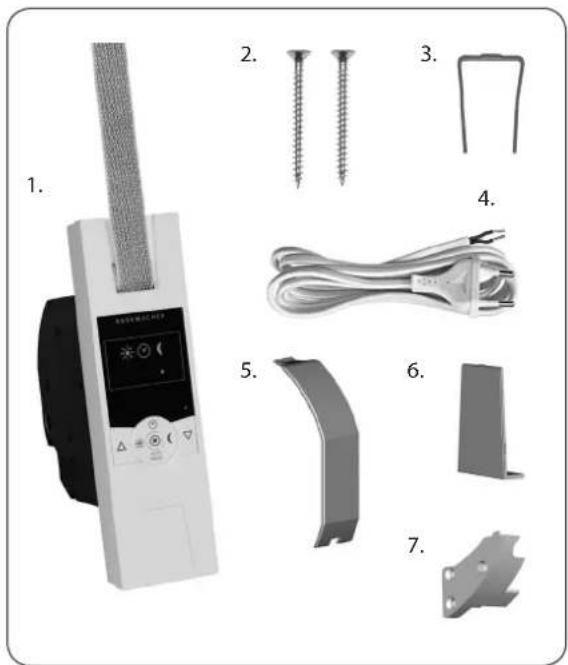 RADEMACHER RolloTron Standard 1300 - Contenu de la livraison (référence 1423 45 19) \* - 1