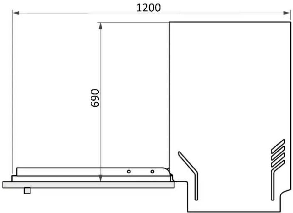 CANDY CI 4B2F0SA - Dimensioni lavastoviglie - 5
