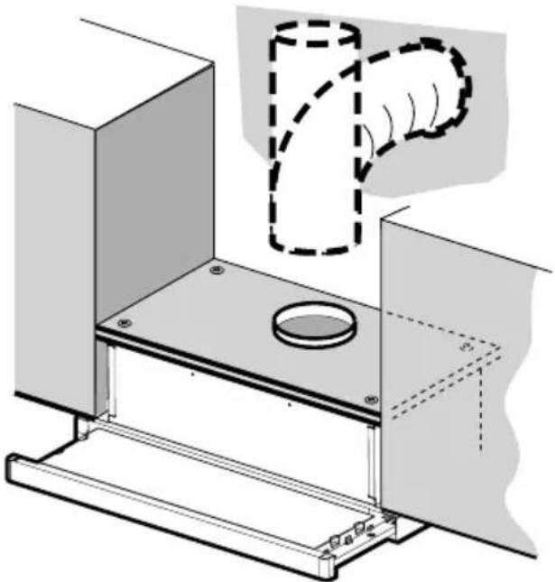 FABER FLEX24SS300 - VENTILATION DE LA FIXATION : OPTION 1 - VENTILATION ARRIÈRE OU SUPÉRIEURE - 2