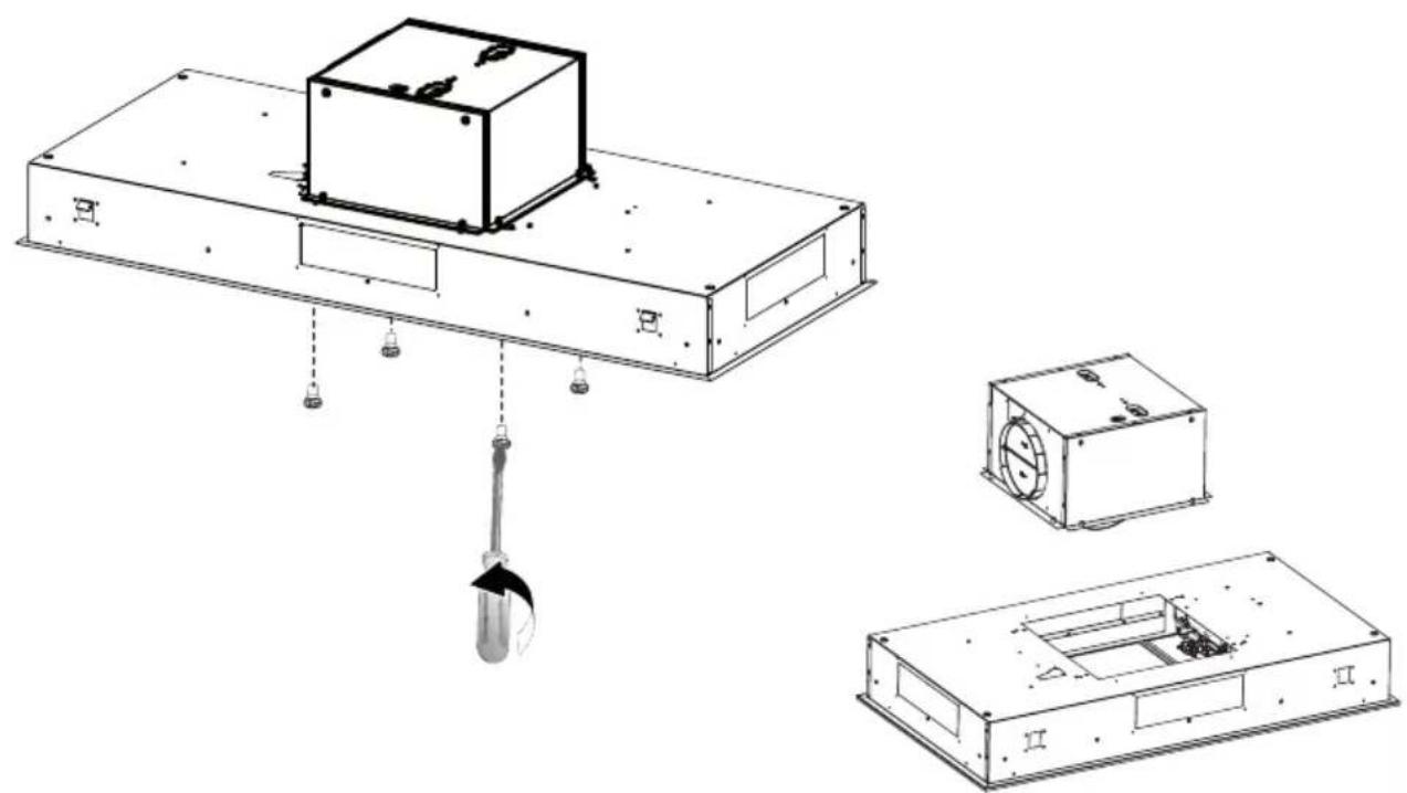 FABER STRTIS48WHNB - Instalación del ventilador externo de 10" - 1