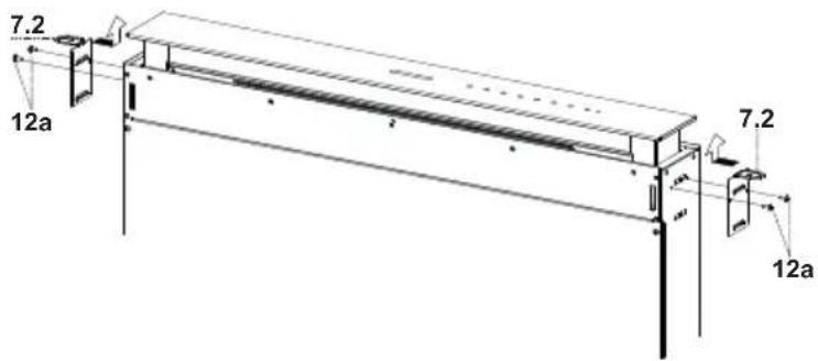 FABER SCLX3015BKNBB - Inserting the Hood Canopy into the countertop from above - 1