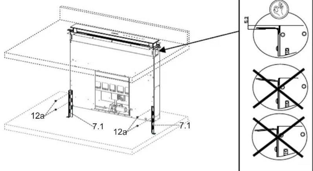 FABER SCLX3015BKNBB - Fixation des brides inférieures - 1