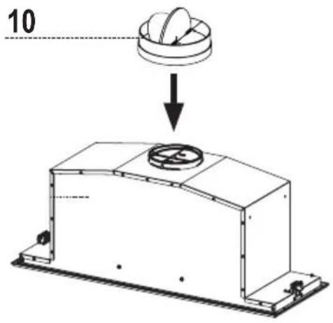 FABER INLT35SSV - Installation avec ventilation canalisée - 1