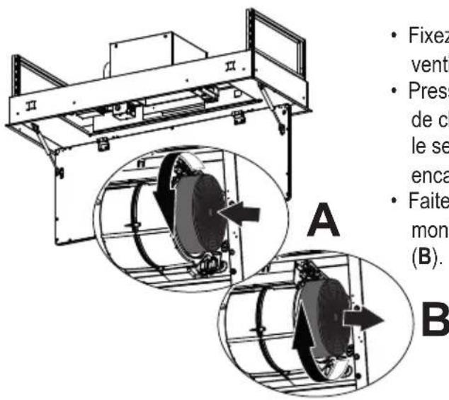 FABER HILTIS36WHNB - Installez le filtre à charbon actif - 1