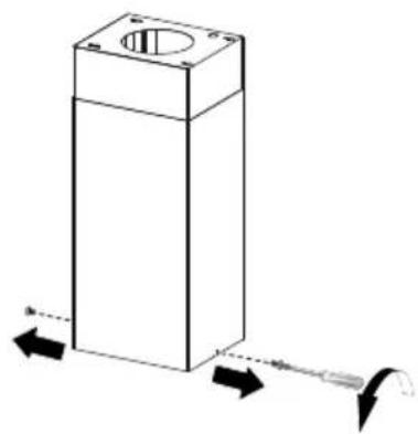 FABER DAMAIS42SSV - Les conduits de cheminées doivent être enlevés avant l'installation de la hotte - 1