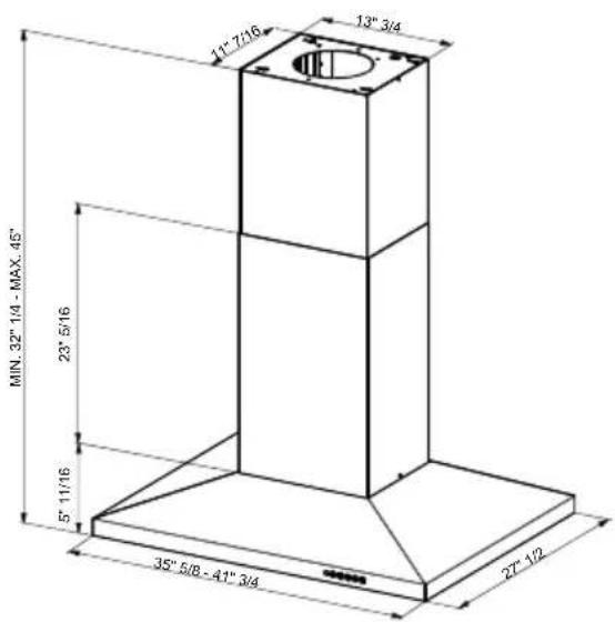 FABER DAMAIS42SSV - Chimney Flues Must Be Removed Before Installing the Hood - 6