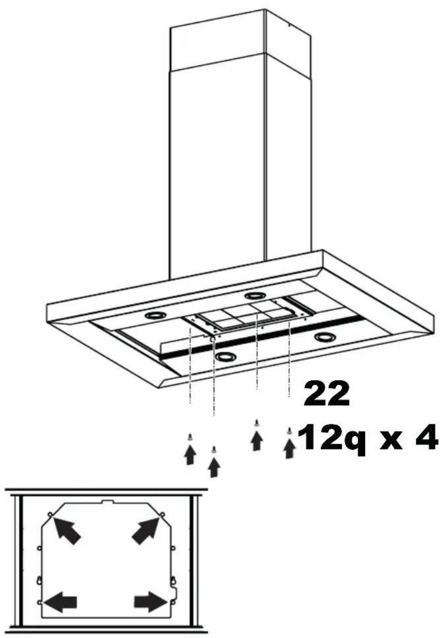 FABER DAMAIS42SSV - Attachment of Hood Canopy - 1