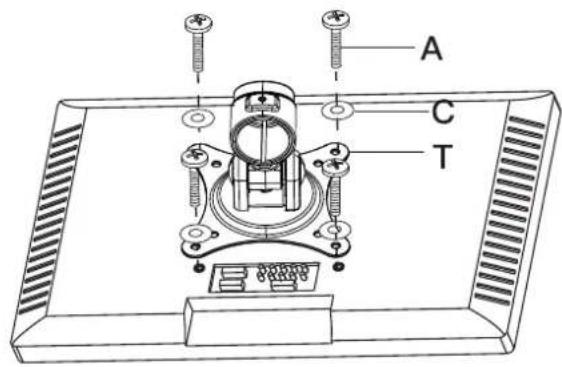 ErgoAV ERDGM4-01B - Étape 2 Fixez le bras au mât - 1