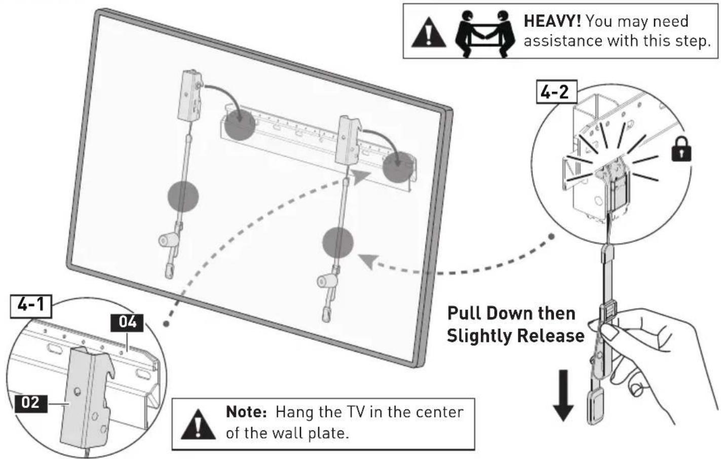 ErgoAV ERMLM3-01B - STEP 3 Verify Wall Plate is Firmly Mounted - 2