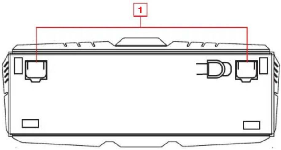 IOGEAR HVER PRO X GKB730-BN - Keyboard - Rear View - 1