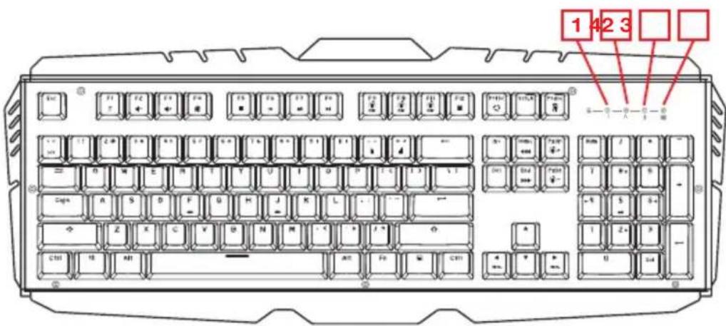 IOGEAR HVER PRO X GKB730-BN - Clavier - Vue Avant - 1