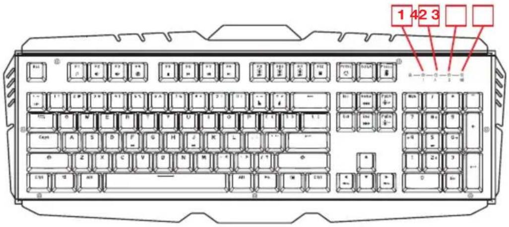 IOGEAR HVER PRO X GKB730-BN - Keyboard - Front View - 1