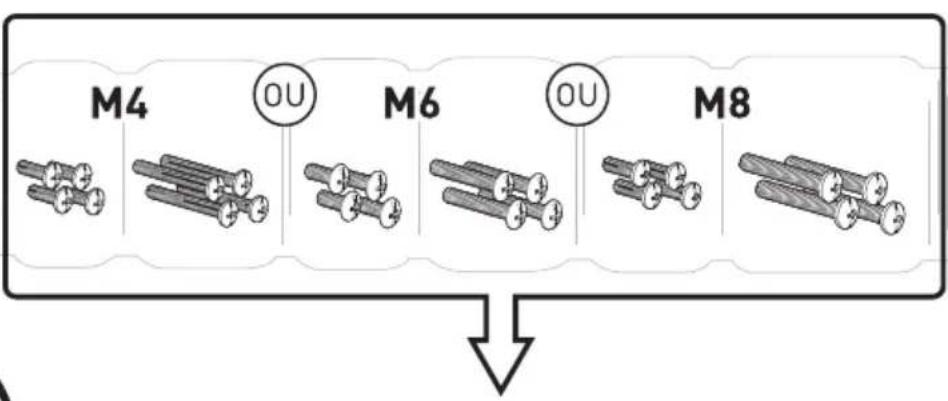 ErgoAV ERTSM2-02B - 1-1 Sélectionner Boulon TV - 2