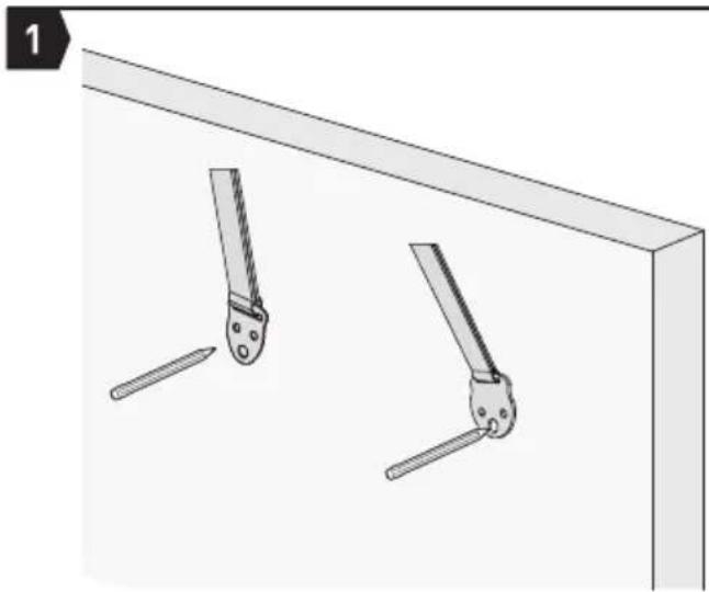 ErgoAV ERTSM2-02B - Option C : Pour l'Installation de Béton et de Mur en Bloc de Béton - 1