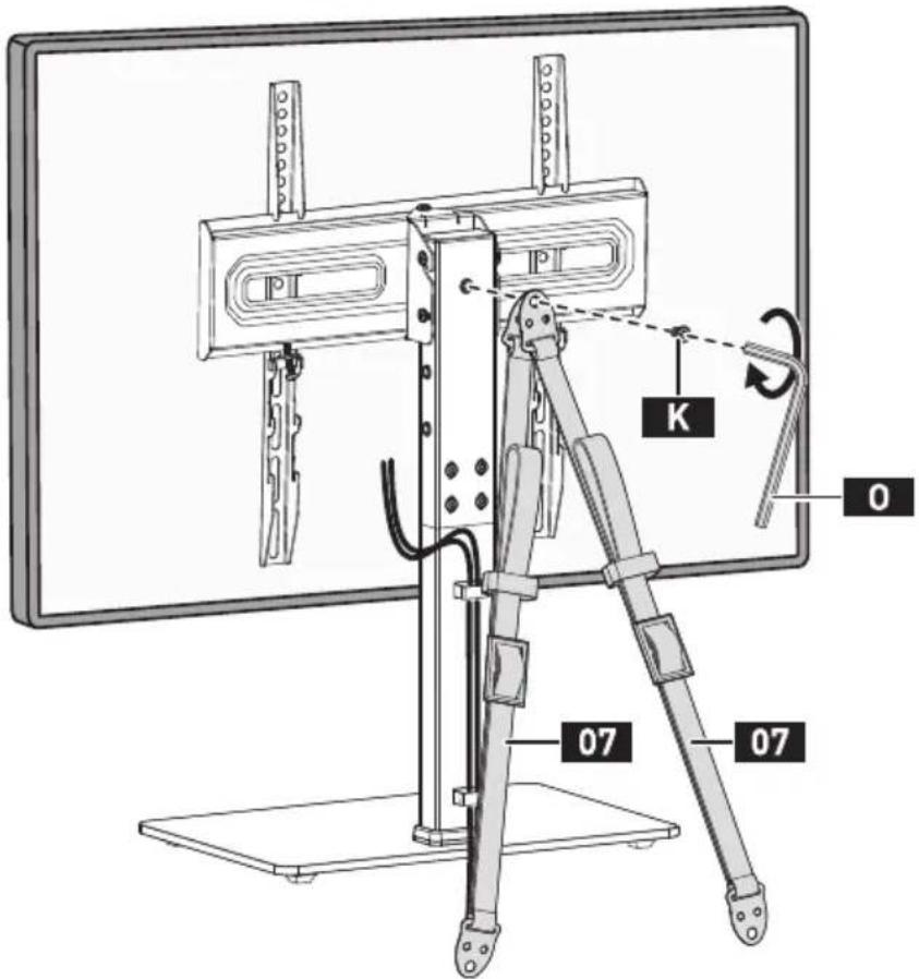 ErgoAV ERTSM2-02B - 8-1 Attachement de la Sangle de sécurité au Pilier d'extension - 1