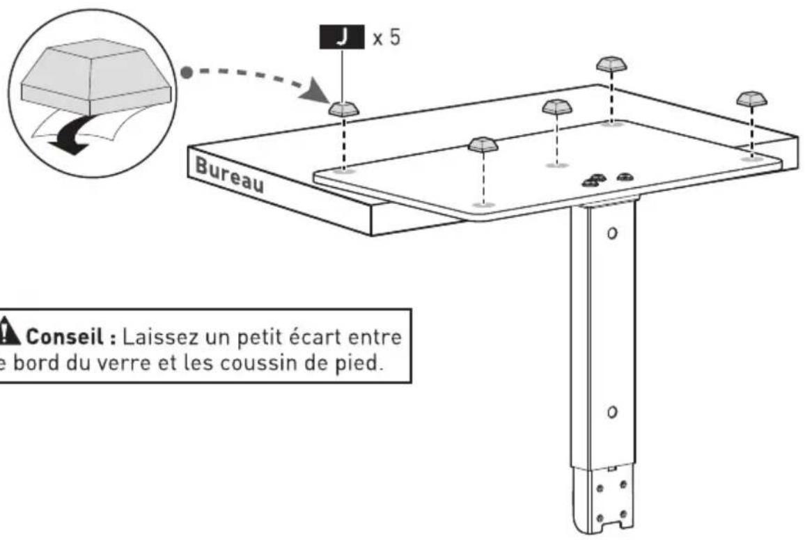 ErgoAV ERTSM2-02B - ÉTAPE 2 Connecter le Pilier de soutien à la Base - 2