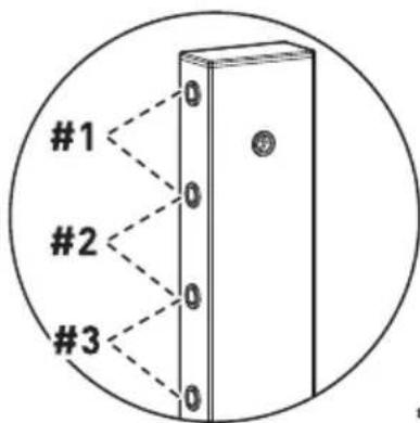 ErgoAV ERTSM2-02B - ÉTAPE 3 Fixer la Plaque TV au Pilier d'extension - 1
