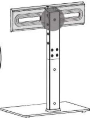 ErgoAV ERTSM2-02B - ÉTAPE 3 Fixer la Plaque TV au Pilier d'extension - 2
