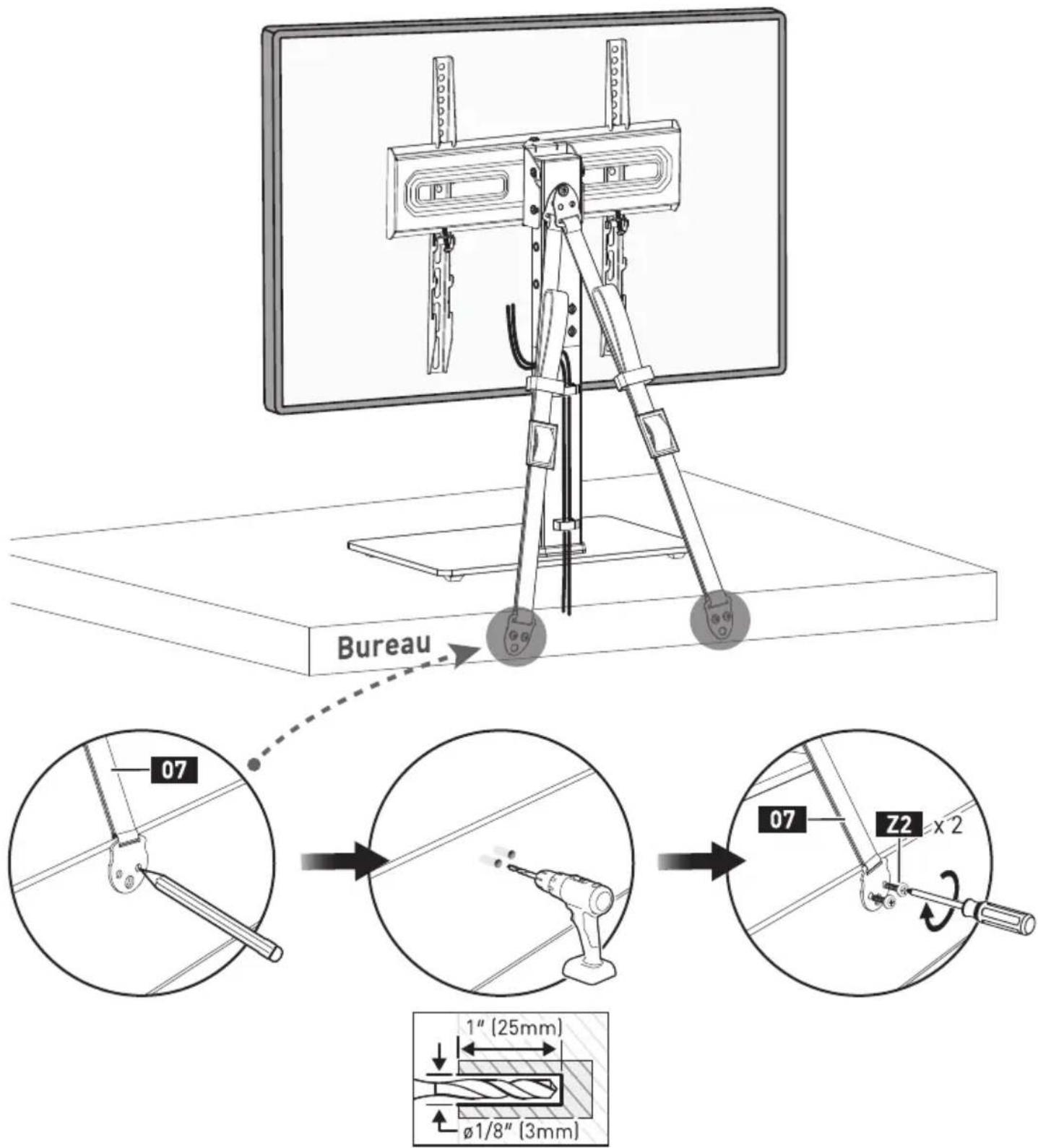 ErgoAV ERTSM2-02B - NE PAS UTILISER D'ANCRE Z4 POUR CETTE ÉTAPE ! - 2