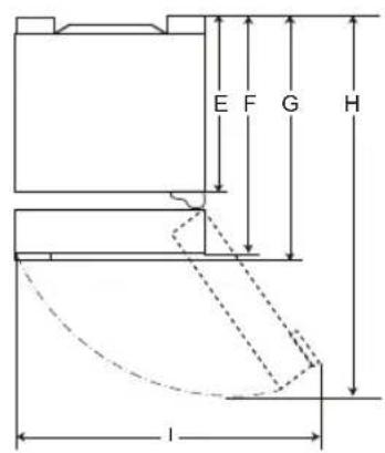 LG GBV7270BEV - Dimensioner och marginaler - 3