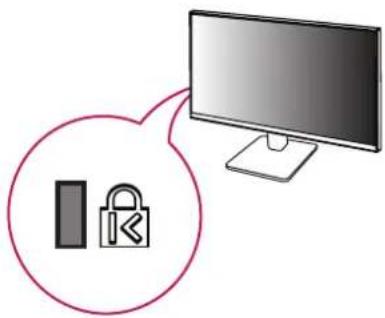 LG 24U41YA - Utilizarea blocării Kensington - 1