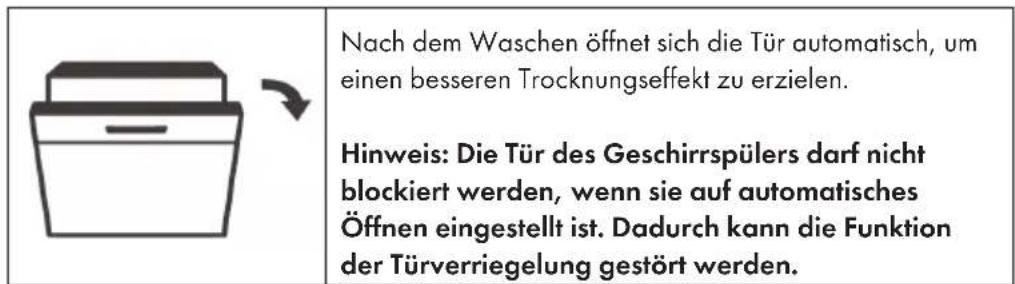 Klarstein Havasia UV 6 Luminance - Hinweis zum automatischen Öffnen der Tür - 1