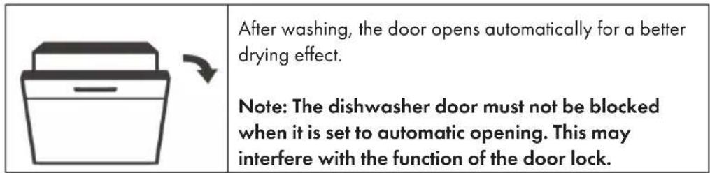 Klarstein Havasia UV 6 Luminance - Note on automatic opening of the door - 1