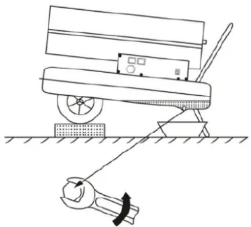 MSW TW-DH-30000 - Entleeren des Kraftstoffbehälters (siehe Abbildung unten) - 1