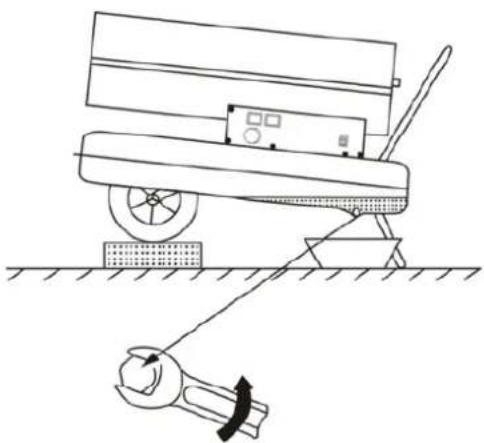 MSW TW-DH-30000 - Het brandstofreservoir legen (zie onderstaande afbeelding) - 1