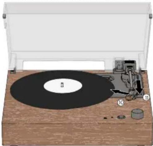 LENCO LS-200 - Abspielen einer Schallplatte - 2