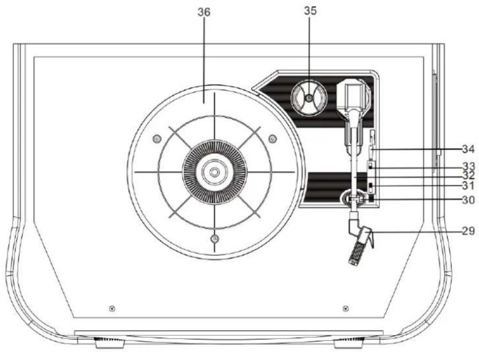 LENCO Classic Phono TCD-3571 - Class 1 Laser Product - 3