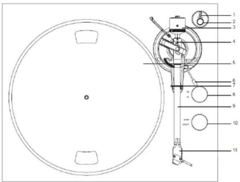 LENCO LBT-189 - COMPONENTS, FEATURES AND CONNECTIONS - 1