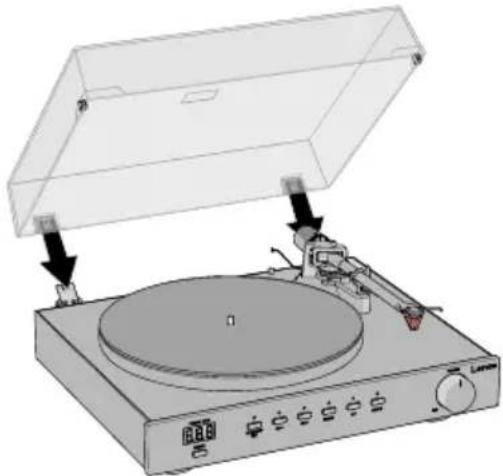 LENCO LS-700 - Anbringen der Staubschutzhaube - 1