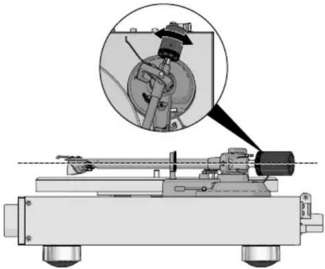 LENCO LS-700 - Προσάρτηση και ρύθμιση του αντίβαρου - 2