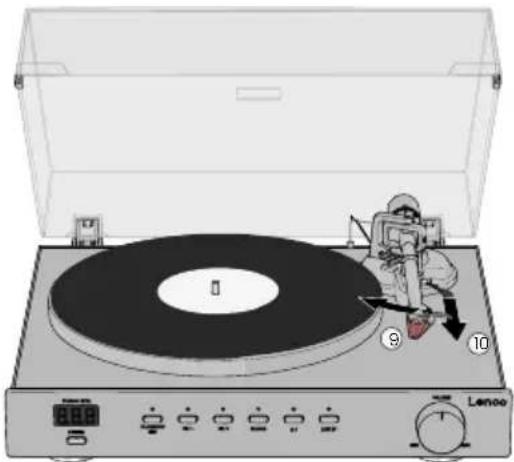 LENCO LS-700 - A tocar um disco de vinil - 2