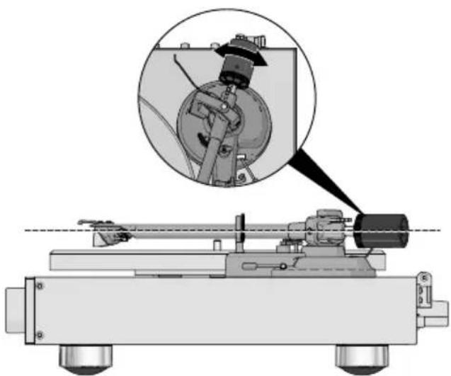 LENCO LS-700 - Fijación y ajuste del contrapeso - 2