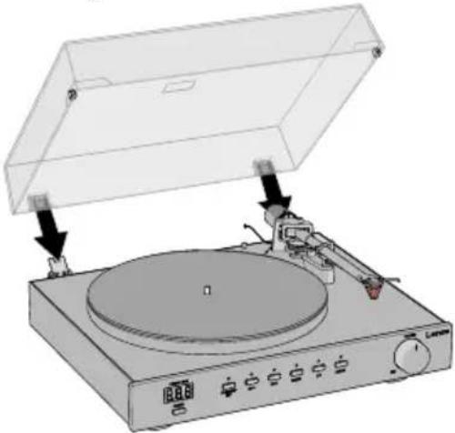 LENCO LS-700 - Montering av støvdekselet - 1