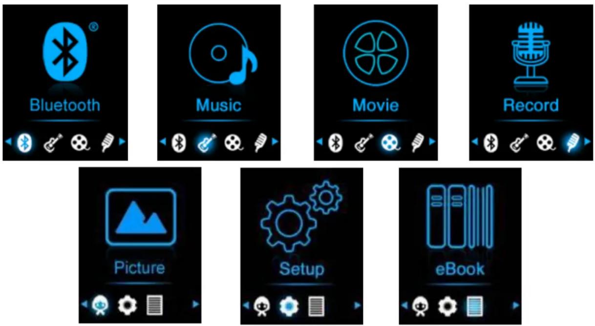 LENCO MP-208 - "Bluetooth/Music/Movie/Record/Picture/Setup/eBook" - 1