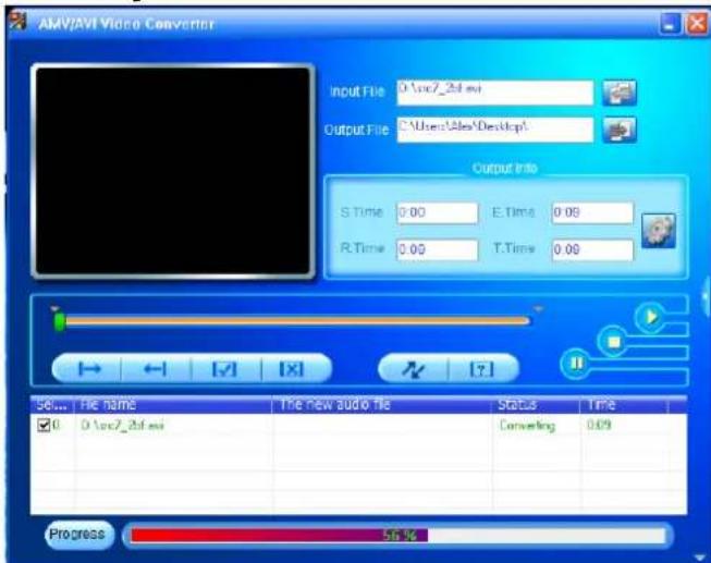 LENCO MP-208 - Konvertera videofiler till AVI/AMV - 4