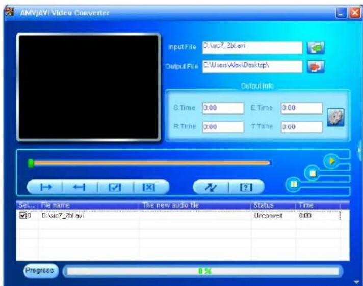 LENCO MP-208 - Convertir des fichiers vidéo en fichier AVI/AMV - 2