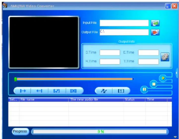 LENCO MP-208 - Videodateien in AVI/AMV-Dateien umwandeln - 1