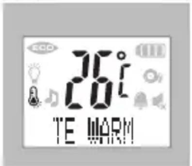 ALECTO DB-188 LUX - temperatuuralarm indicatie: - 1
