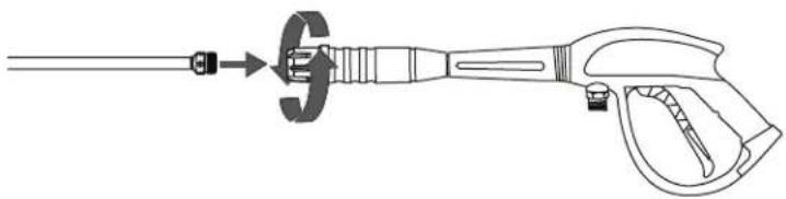 Simpson Powerwasher PW61429 - Assemble the spray gun - 1