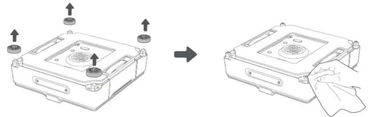 DREAME C1 Station - Courroies de transmission et capteurs anti-chute - 4
