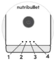 NUTRIBULLET Flex - Pruh LED kontrolek stavu baterie - 1
