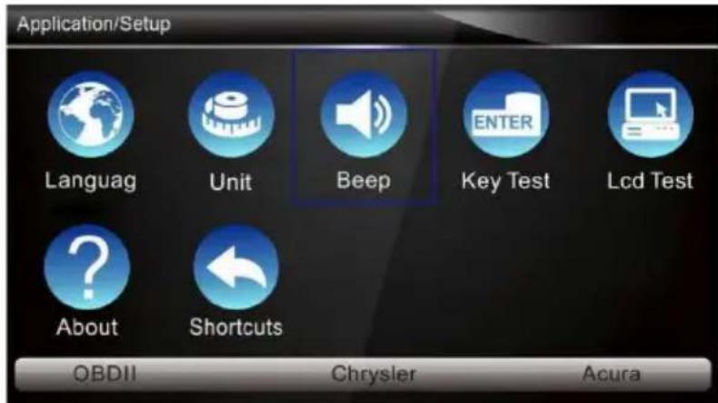 ANCEL AD610 Elite - Configurer Beeper - 1
